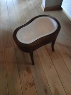 Oud mahoniehouten bidet met porseleinen rezervoir, Antiquités & Art, Enlèvement
