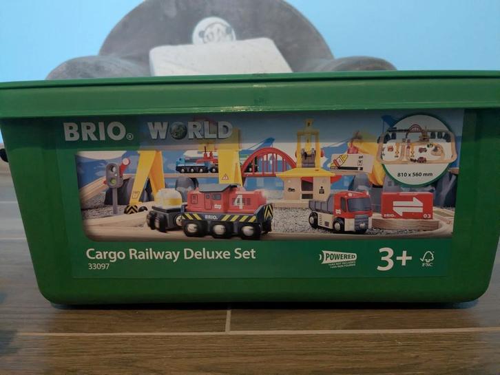 Treinset BRIO, Kinderen en Baby's, Speelgoed | Houten speelgoed, Zo goed als nieuw, Duw- of Trekspeelgoed, Ophalen of Verzenden