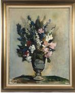 SAVERYS Albert - vaas met bloemen stilleven 80x100cm, Antiek en Kunst, Ophalen