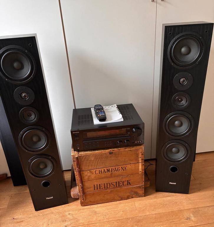 HIFI Set Kenwood + Magnat boxen, TV, Hi-fi & Vidéo, Chaîne Hi-fi, Comme neuf, Tuner ou Radio, Haut-parleurs, Autres marques, Composants en vrac