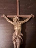 Croix de Jésus en métal. Fer et laiton, Enlèvement ou Envoi