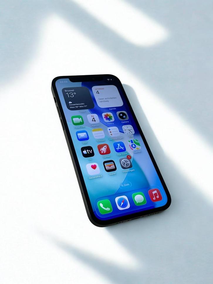 iPhone 12 - 128 Go - Noir - Bon état, Télécoms, Téléphonie mobile | Apple iPhone, Comme neuf, 128 GB, Sans abonnement, Sans simlock