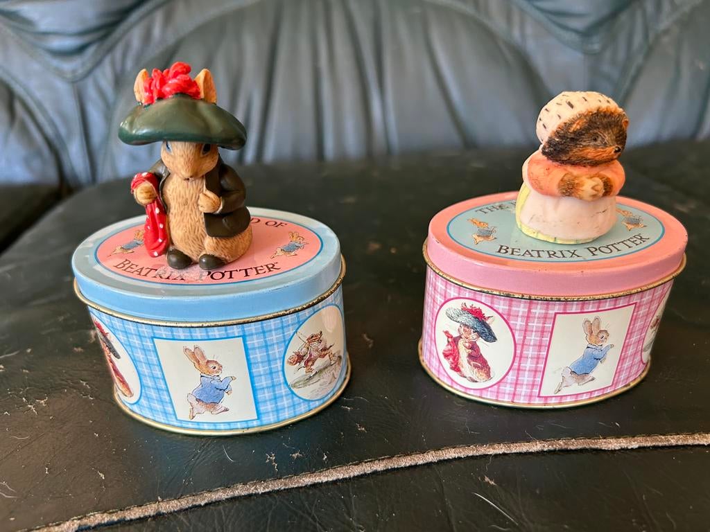 deux boites en metal du monde de Beatrix Potter, Ophalen of Verzenden, Gebruikt, Overige
