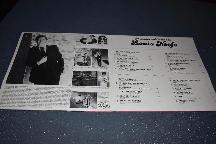 LP van LOUIS NEEFS, met 24 gouden susessen, Cd's en Dvd's, Vinyl | Nederlandstalig, Zo goed als nieuw, Levenslied of Smartlap