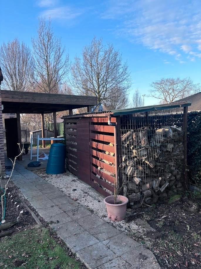 Lot de 4 x 2 m de bois de jardin - déjà démonté, Jardin & Terrasse, Stockage & Armoires de jardin, Utilisé, Autres types, Bois