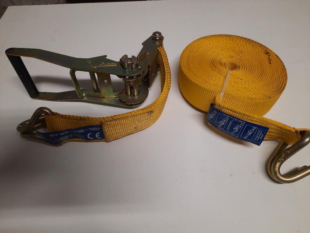 Ladingspanriem, Ophalen, Zo goed als nieuw