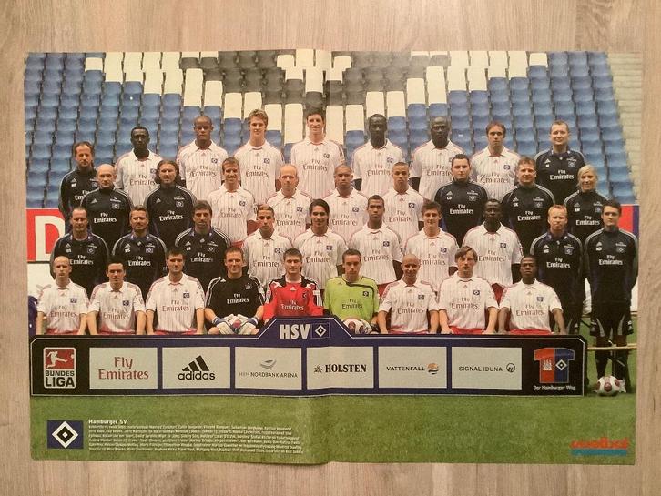 Posters Hamburger SV Begin Jaren 2000, Verzamelen, Sportartikelen en Voetbal, Zo goed als nieuw, Poster, Plaatje of Sticker, Ophalen of Verzenden