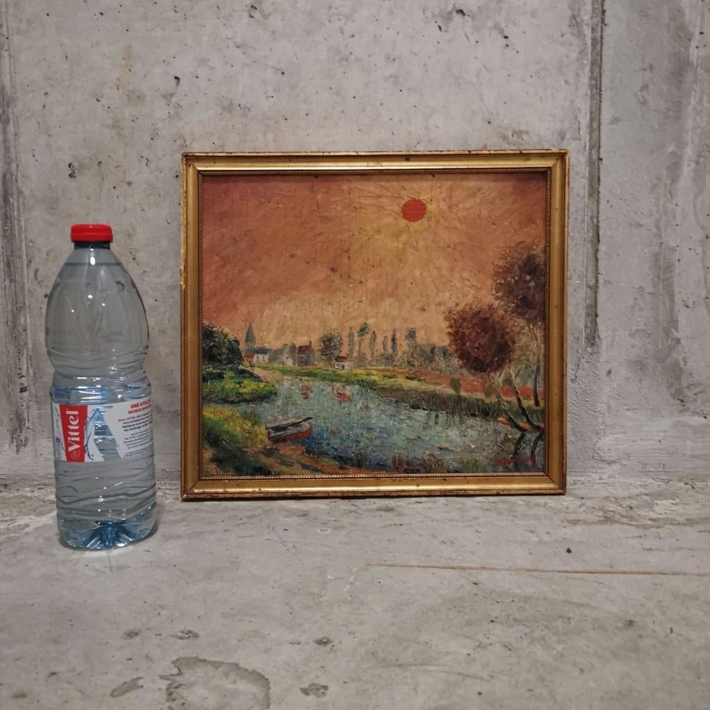 Leielandschap bij Afsnee (ca. 1925–1935) - I.M. Bronckelaers, Ophalen