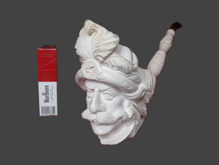 eyecatcher: lange pijp meerschuimpijp., Collections, Articles de fumeurs, Briquets & Boîtes d'allumettes, Enlèvement