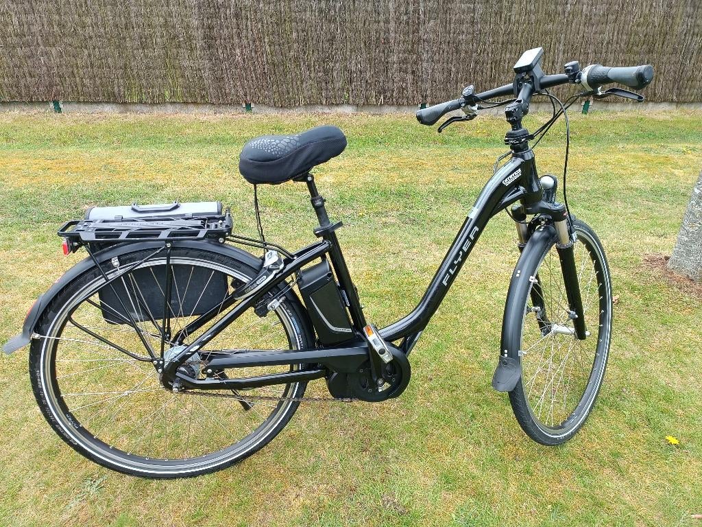 Flyer C8.1 e-bike met Panasonic middenmotor, Vélos & Vélomoteurs, Vélos électriques, Utilisé, Autres marques, 47 à 51 cm, 50 km par batterie ou plus