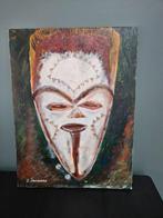 schilderijen 3 stuks type" Afrikaanse schilderijen", Enlèvement