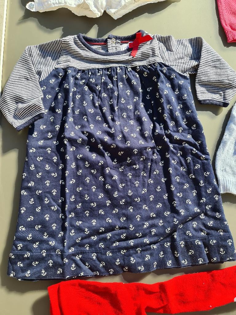 blauw kleedje, jurk, Petit Bateau, 80-81, Kinderen en Baby's, Babykleding | Maat 80, Ophalen, Zo goed als nieuw