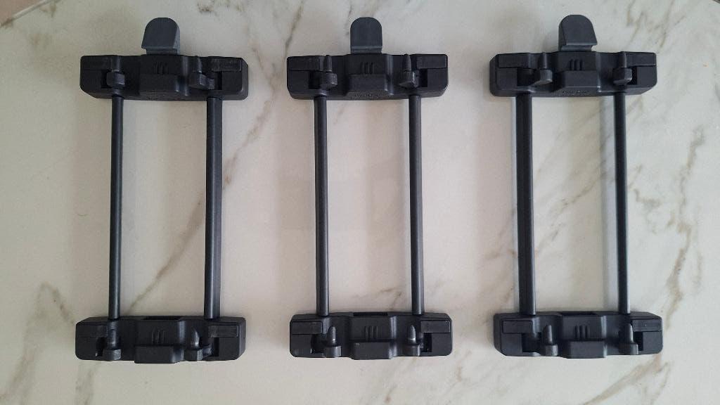 Drie racktime fietstas adapterplaten, Ophalen of Verzenden, Zo goed als nieuw