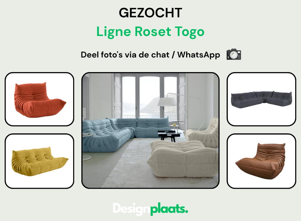 GEZOCHT: Ligne Roset Togo — Direct Inkoop, Huis en Inrichting, Zetels | Zetels, Stof, Ophalen of Verzenden