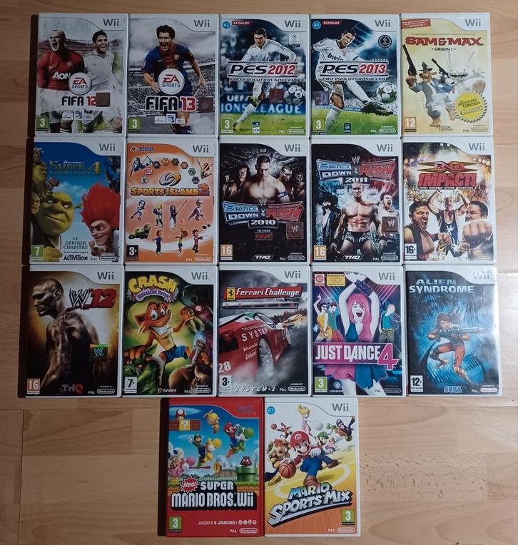 Jeux Nintendo Wii _ Prix en description, Games en Spelcomputers, Games | Nintendo Wii, Gebruikt, Ophalen of Verzenden