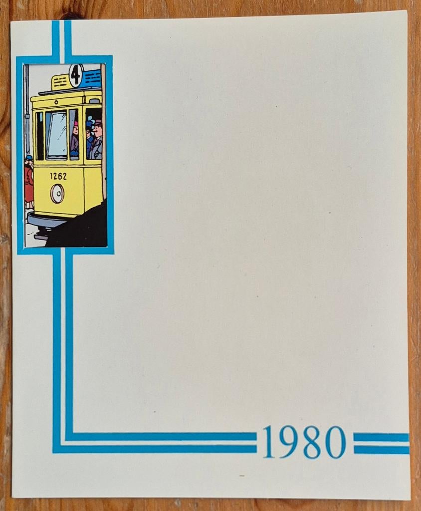 Quick et Flupke carte de voeux 1980 Transports Urbains, Enlèvement ou Envoi, Tintin, Comme neuf, Autres types