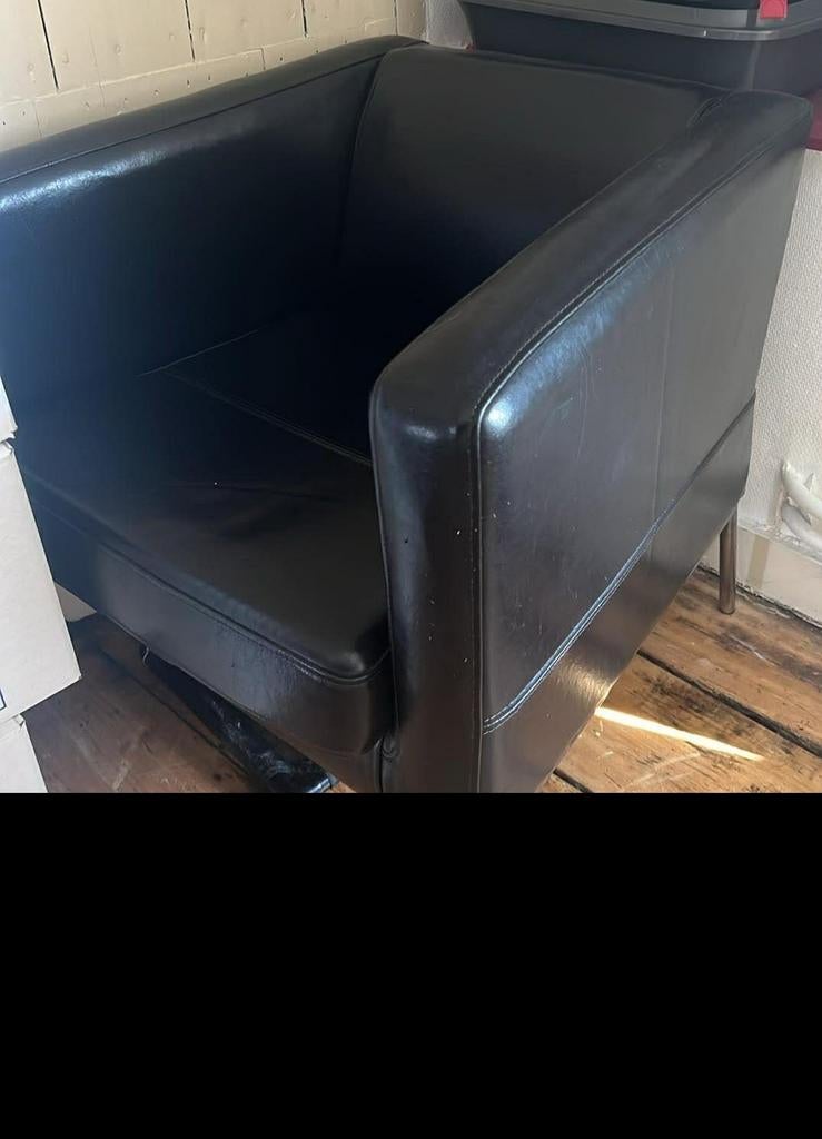 Fauteuil une place en cuir, Maison & Meubles, Fauteuils, Enlèvement, Cuir