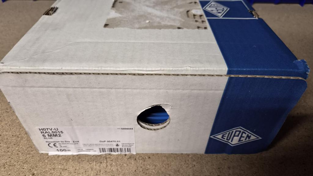 VOB-draad 6mm², Bricolage & Construction, Électricité & Câbles, Enlèvement, Neuf, Câble ou Fil électrique