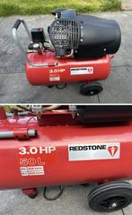 Compresseur 50L 3HP Redstone + accessoires (excellent état), Bricolage & Construction, Compresseurs, Moins de 200 litres/min, Enlèvement