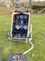 Deux remorques à vélo pour enfants et accessoires, Vélos & Vélomoteurs, Pliable, 20 à 40 kg, Enlèvement, Utilisé