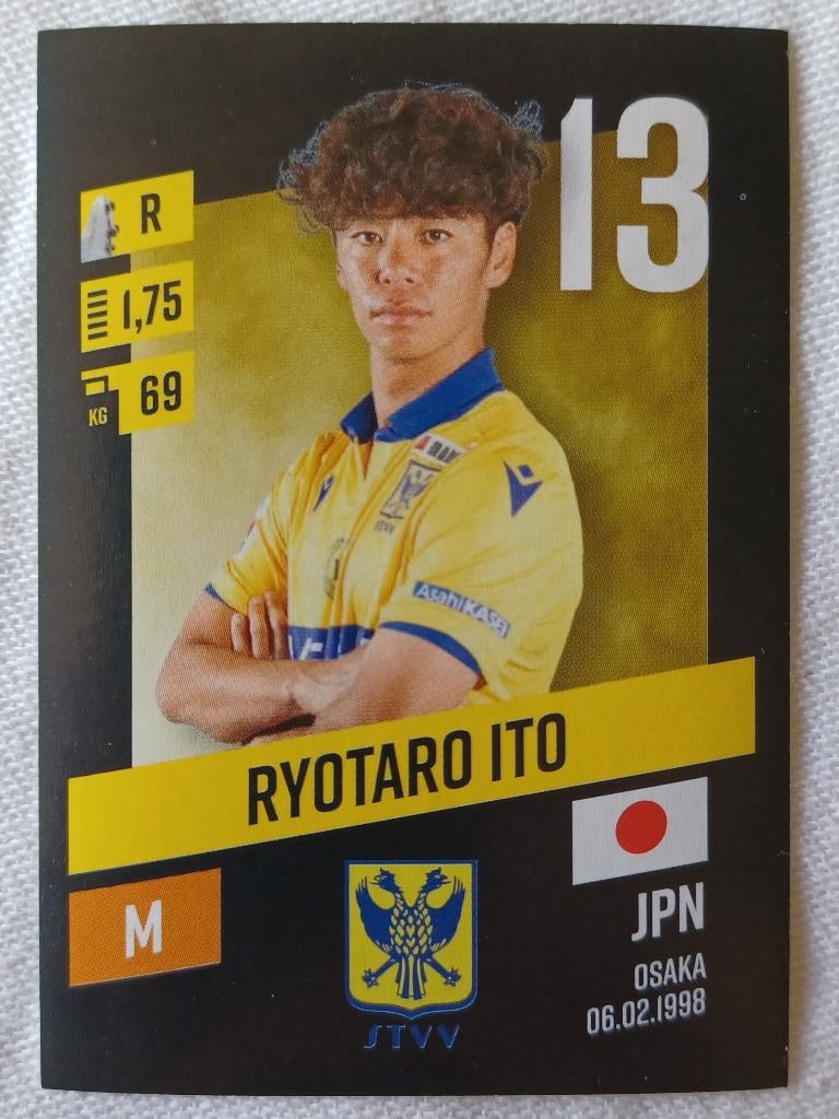 Sticker Ryotaro Ito (rookie) - Pro League 2023-2024, Hobby en Vrije tijd, Stickers en Plaatjes, Ophalen of Verzenden, Zo goed als nieuw