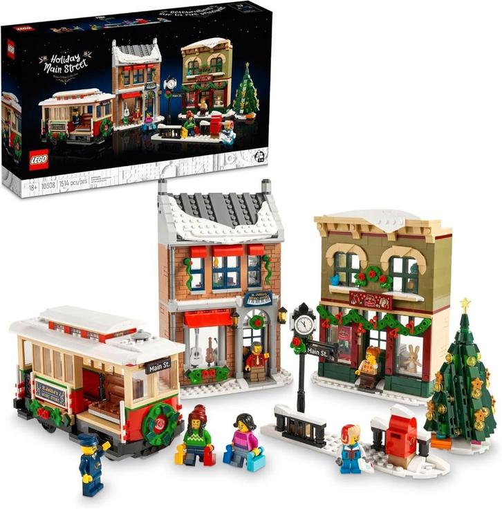 Neuf - La grande rue décorée pour les fêtes (10308), Kinderen en Baby's, Speelgoed | Duplo en Lego, Nieuw, Lego, Complete set