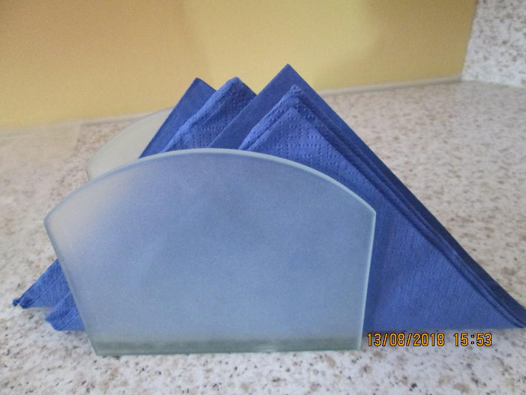 Porte serviettes en verre., Maison & Meubles, Uni, Verre, Enlèvement, Utilisé