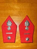 Rijkswacht kraagspiegel adjudant 1e klas 2, Ophalen of Verzenden, Rijkswacht, Embleem of Badge