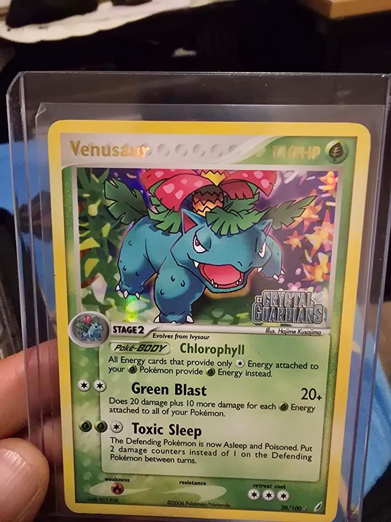Venusaur (28/100) du set EX Crystal Guardians, 2006, Enlèvement