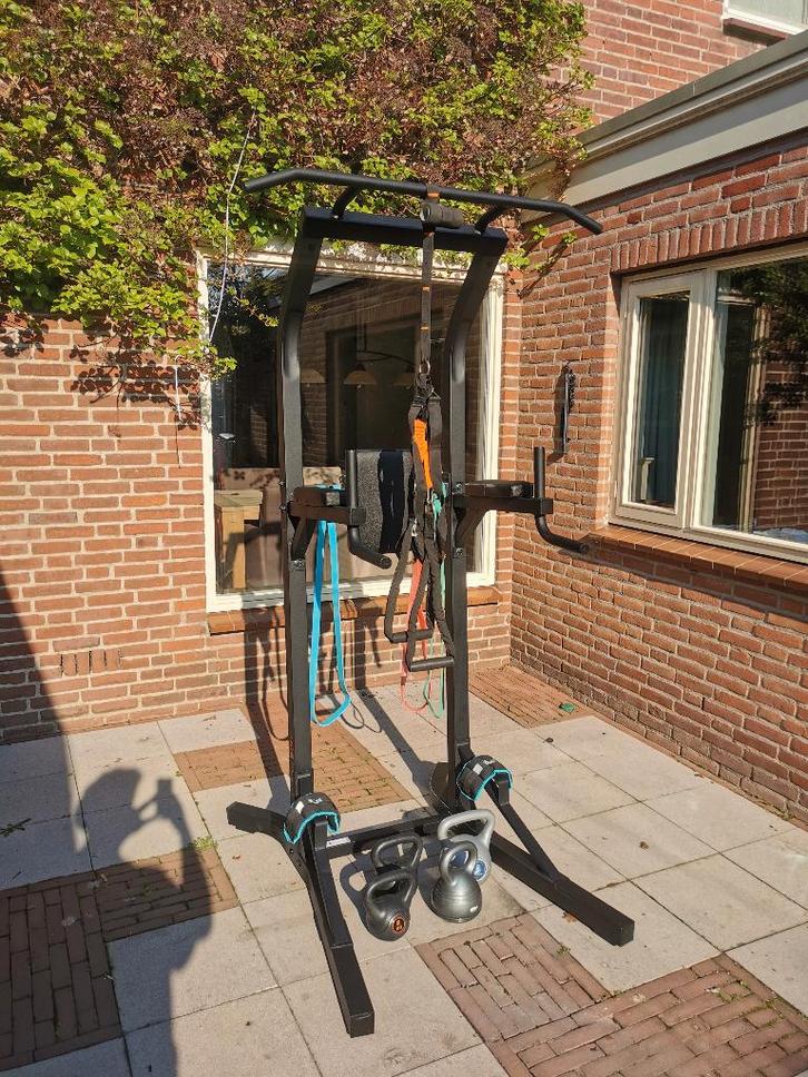 Decathlon TS 900 Power Tower + Unieke Extra's, Sports & Fitness, Appareils de fitness, Comme neuf, Centrale électrique, Bras, Pectoraux