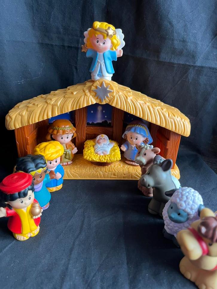 Fisher Price | Little people | 2002 | crèche | Intégrale, Enfants & Bébés, Jouets | Fisher-Price, Comme neuf, Enlèvement ou Envoi