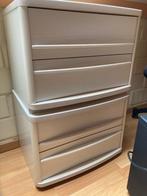 2 persoons bed, Huis en Inrichting, Slaapkamer | Bedden, Ophalen, Gebruikt, Wit, Tweepersoons