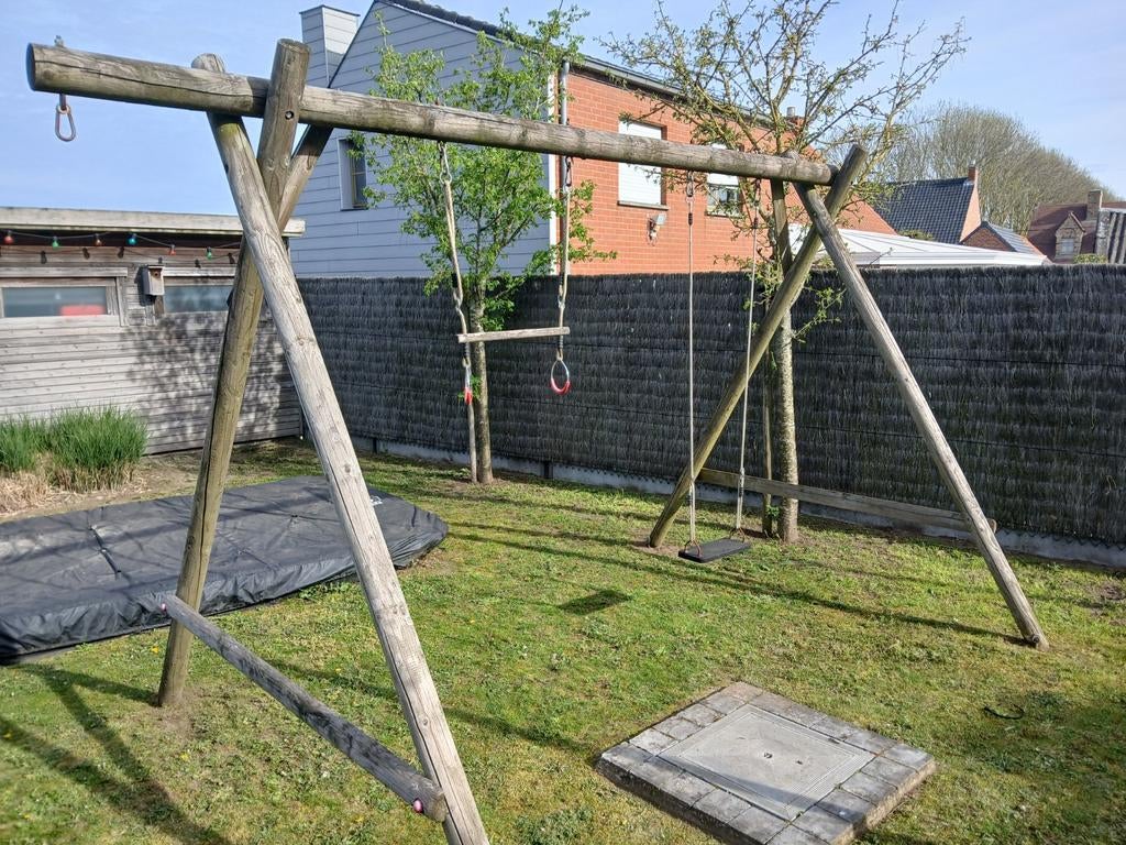 houten schommel, Ophalen, Schommel