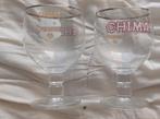 2 verres chimay avec blason blanc, Collections, Marques de bière, Enlèvement ou Envoi