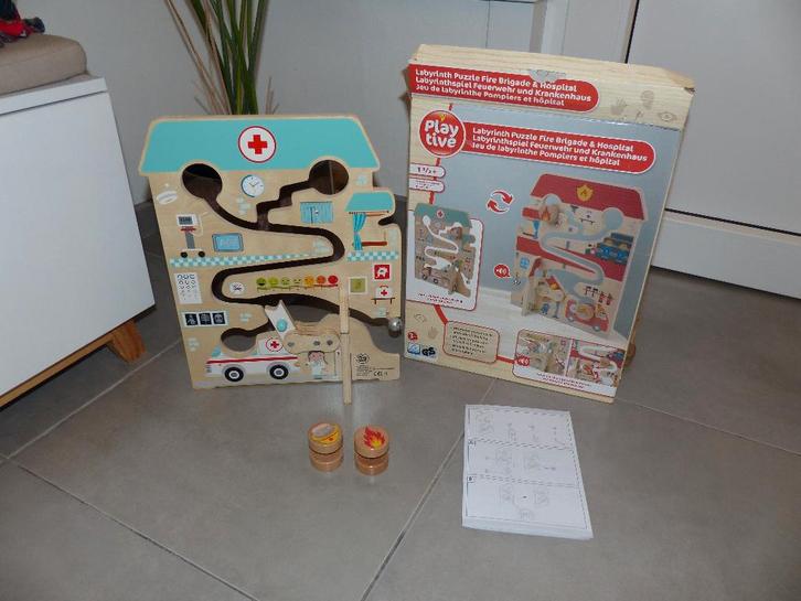 Houten speelgoed Labyrinth - compleet, Kinderen en Baby's, Speelgoed | Houten speelgoed, Zo goed als nieuw, Ophalen of Verzenden