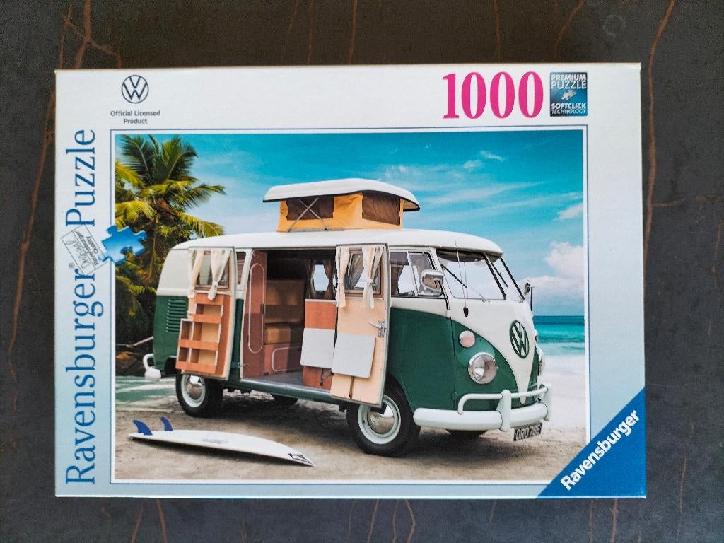 Vw T1 Camper - Ravensburger 1000 st, Ophalen of Verzenden, 500 t/m 1500 stukjes, Zo goed als nieuw, Legpuzzel