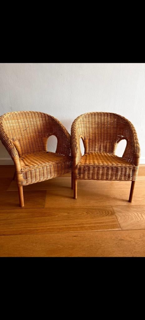 2 chaises en osier, Maison & Meubles, Enlèvement