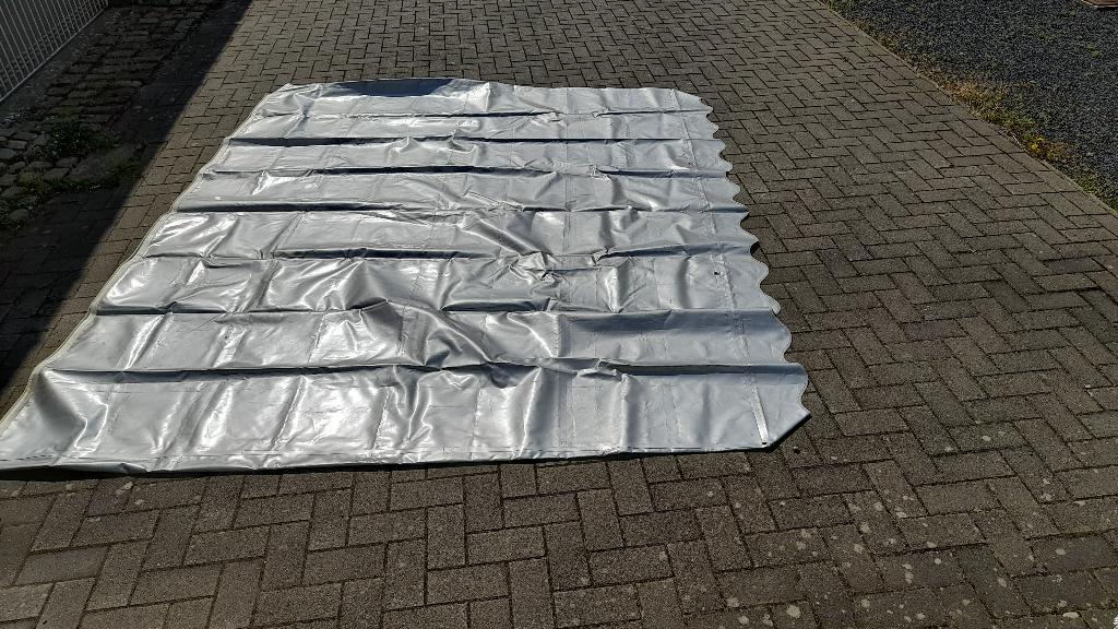 Luifel zilverkleurig, Caravanes & Camping, Auvents, Enlèvement, PVC