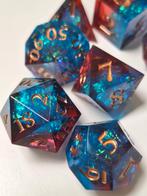 Prachtige set 7 D&D dungeons and dragons dobbelstenen hars, Ophalen of Verzenden, Nieuw