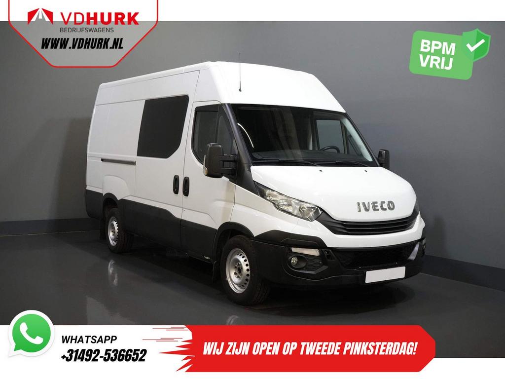 Iveco Daily 35S16V 2.3 L3H2 155 pk Aut. DC Dubbel Cabine EXP, Automaat, Electronic Stability Program (ESP), Iveco, Wit