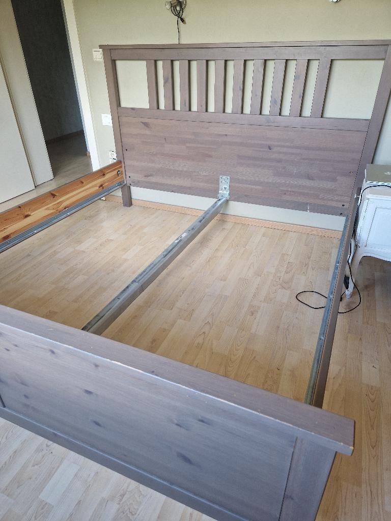 Bed, Huis en Inrichting, Slaapkamer | Bedden, Ophalen, Gebruikt, Bruin, Tweepersoons