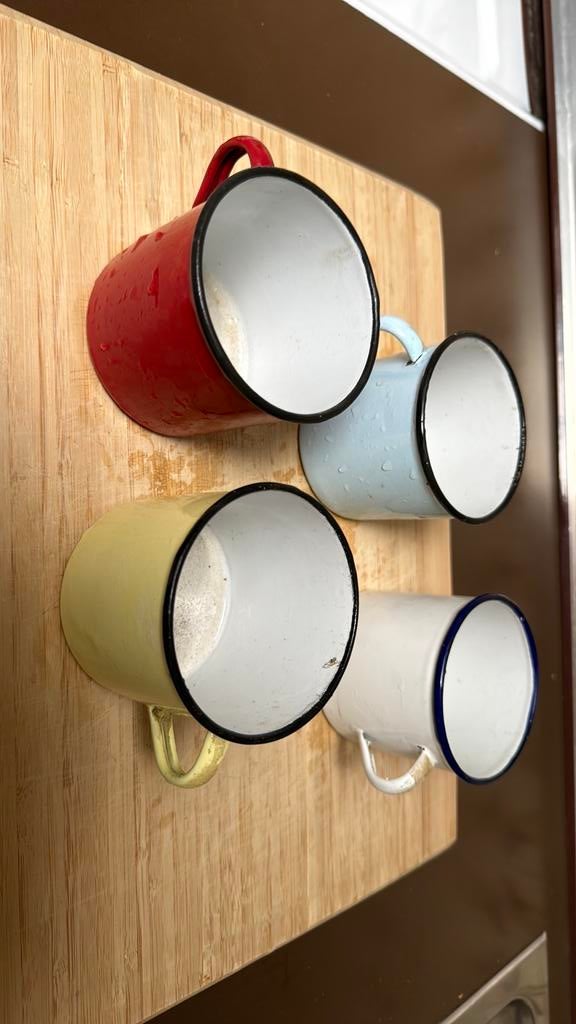 Metalen drinkmokken made in hungary, Antiek en Kunst, Ophalen