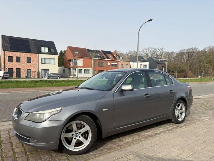 BMW 520D | 206 Dkm |Diesel | 2008 |Automaat|Export Of handel, Autos, BMW, Entreprise, Entretenue par le concessionnaire, Noir