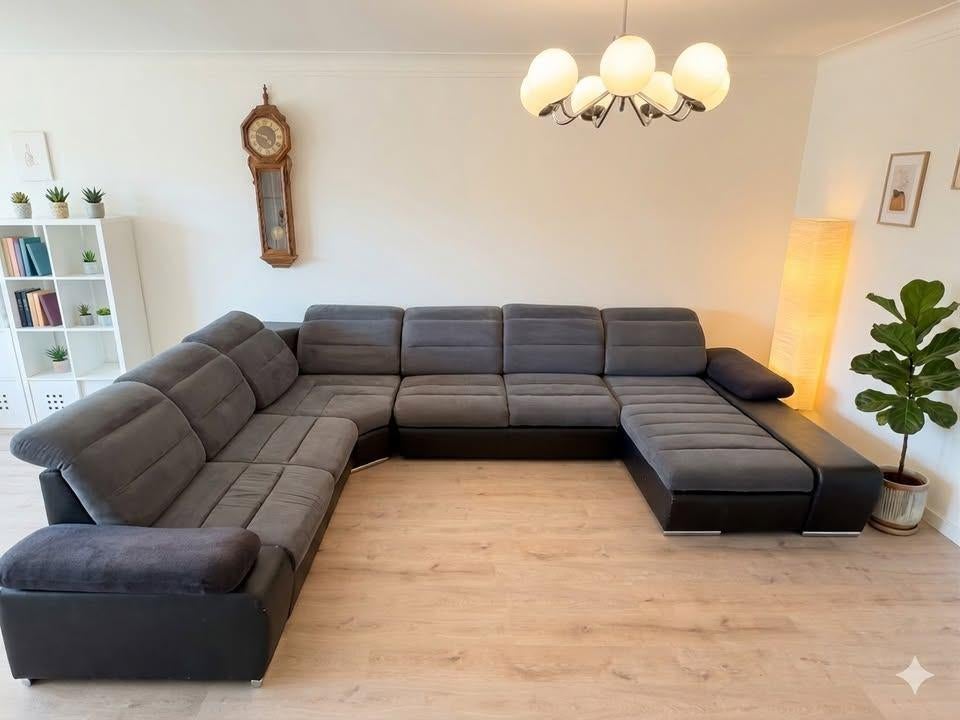 Large U-shaped Sofa, 150 cm ou plus, Quatre personnes ou plus, Enlèvement, Utilisé