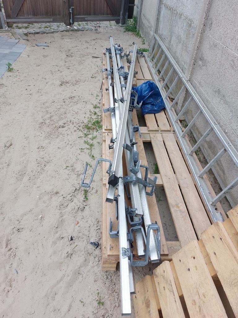 Rails/dakprofielen voor zonnepanelen, Enlèvement