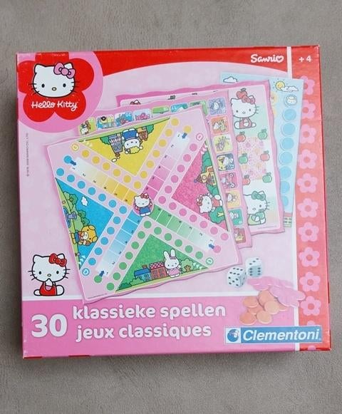 30 klassieke spellen met Hello Kitty – Clementoni, Een of twee spelers, Ophalen of Verzenden, Nieuw, Clementoni