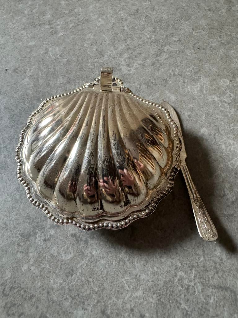 Boter schaaltje met mes, Ophalen of Verzenden