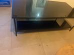 Zwart glas salontafel, Enlèvement, Comme neuf