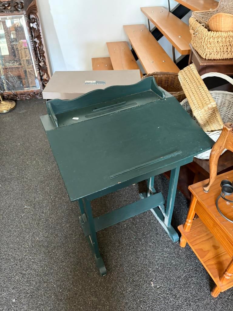 Vintage houten schoolbank, Ophalen, Gebruikt