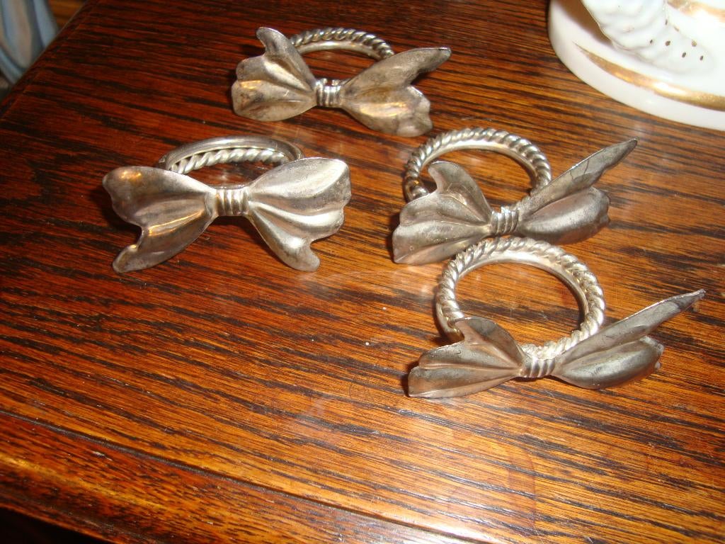 4 Verzilverde servethoders., Antiek en Kunst, Ophalen